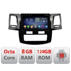 Navigatie Toyota Hilux 2008-2014 F-143 Octa Core cu Android Radio Bluetooth Internet GPS WIFI DSP 8+128GB 4G CarStore Technology
