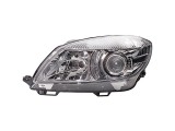 Far Skoda Fabia 2 04.2010-03.2015 Roomster 04.2010-Hella partea Stanga tip bec H7+H7, cu lupa, cu lumina viraje