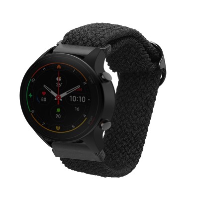 Curea Kwmobile pentru Xiaomi Mi Watch/Mi Watch Color Sport, Negru, Nylon, KWM000025FH001C foto