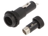 Clemă 6,3x32mm 15A 250VAC UL94V-1 pentru panou, Orificiu &Oslash;15,2mm