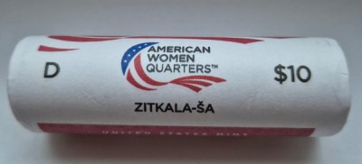 Statele Unite (SUA) - Fasic (40 monede) 25 centi 2024 D (Femei: Zitkala Sa; mintmark: D) KM-792 UNC !!! foto
