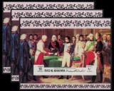 3X RAS AL KHAIMA 1970 - Imparatul Napoleon, pictura de Nicolas Gosse / blocuri MNH (cota Michel 45&euro;)