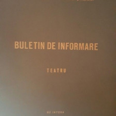 Buletin de informare TEATRU nr. 19-20-Uz intern 1970