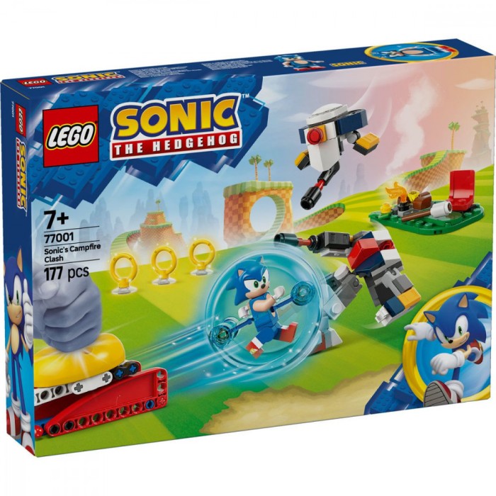 LEGO SONIC INFRUNTARE LA FOCUL DE TABARA AL LUI SONIC 77001 SuperHeroes ToysZone