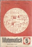 Matematica. Manual pentru clasa a V-a (1978) - C. P. Popovici