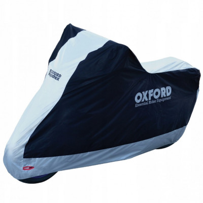 Husa Moto Exterior Oxford Aquatex New Alb Negru Marimea S CV200 foto