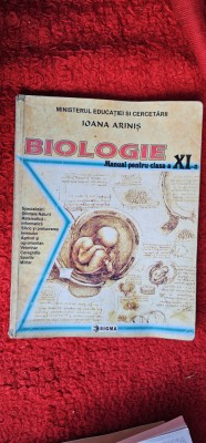 BIOLOGIE CLASA A XI A - IOANA ARINIS , EDITURA SIGMA foto