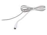 Cablu Alb DC 5,5/2,5 0,5m 2x0,5mm2, WEST POL