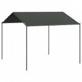Cort pavilion, antracit, 4x4 m, otel si material textil