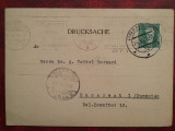1931-C.P. circ.-Praga-Bucuresti-Antet publicit PTT-RARA