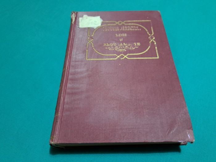 COLECȚIA DE LEGI ȘI REGULAMENTE *TOMUL VI *PARTEA II /1928 * M