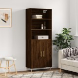vidaXL Dulap &icirc;nalt, stejar maro, 69,5x34x180 cm, lemn compozit