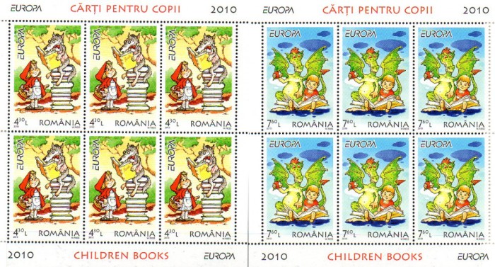 ROMANIA 2010, EUROPA, minicoli, MNH