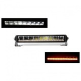 Ledbar Auto 35cm cu Strobo, 3400LM, 12V/24V, ECE R10 R65 R149, Faza Lunga + Blit, 9+18 LED, 10/50W, PC/AL