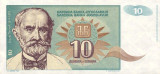 IUGOSLAVIA █ bancnota █ 10 Dinara █ 1994 █ P-138a █ UNC █ necirculata