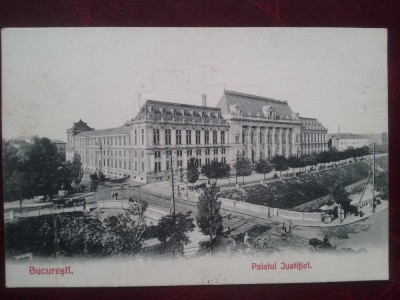 1909-C.P. circ.-Buc.-Palatul Justitiei-RARA foto