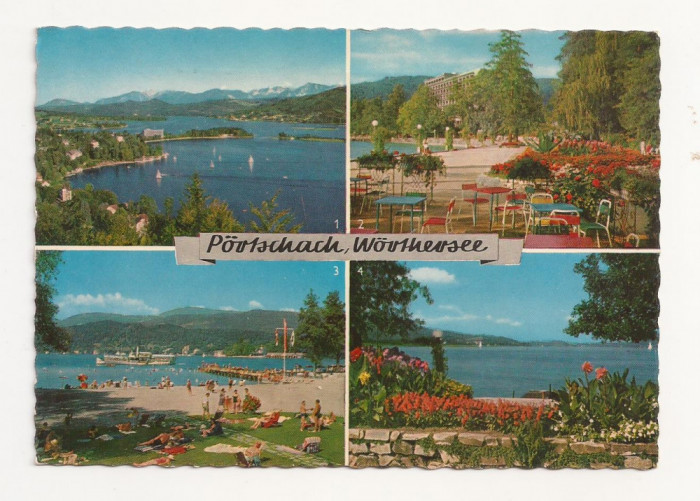 AT4 -Carte Postala-AUSTRIA- Portschach am Worthersee, circulata 1965