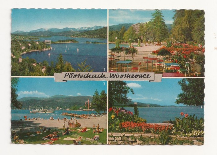 AT4 -Carte Postala-AUSTRIA- Portschach am Worthersee, circulata 1965