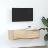 vidaXL Dulap TV Stejar Sonoma 80x31x25,5 cm Lemn prelucrat