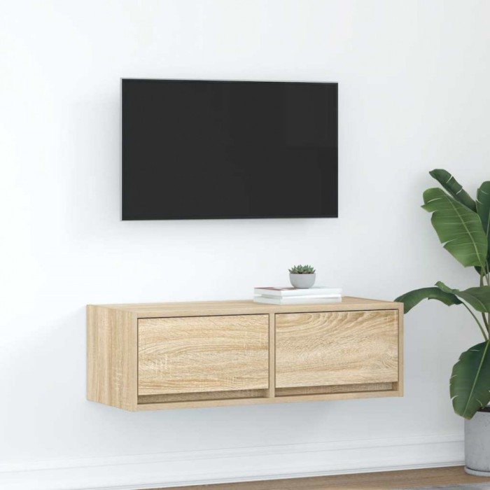vidaXL Dulap TV Stejar Sonoma 80x31x25,5 cm Lemn prelucrat