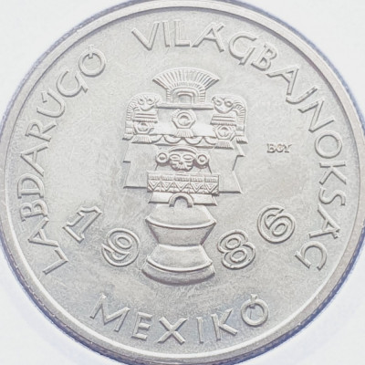 2815 Ungaria 100 Forint 1985 Football - Native Mexican artifacts km 648 foto