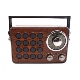 Radio Portabil ,Difuzor 8 cm , Bluetooth , USB &amp; MicroSD , Acumulator Integrat , Maro