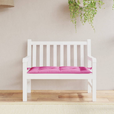 vidaXL Pernă pentru bancă de grădină, roz, 110x50x7 cm, textil foto
