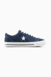 Converse teniși din piele &icirc;ntoarsă One Star 95 culoarea bleumarin, A15097C