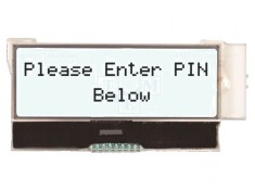 Display LCD 16x2 White LED 3VDC