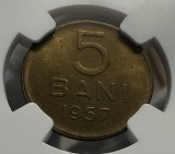 5 Bani 1957, Romania, NGC MS64