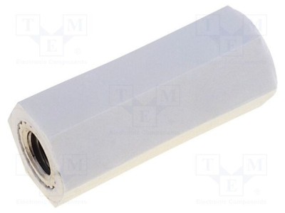 Bucșă izolantă DREMEC Filet M4 Lungime 45mm UL94V-2 Poliamidă foto