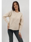 Cumpara ieftin PULOVER TRICOTAT ELOISA TALIE UNICA Ivory