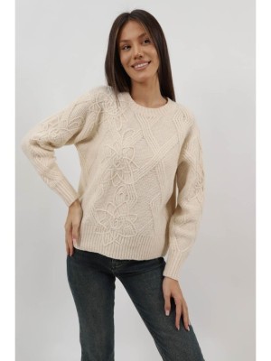 PULOVER TRICOTAT ELOISA TALIE UNICA Ivory foto