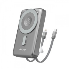 Baterie Externa Wireless Dudao K29, 10000mAh, 20W, PD + FQI, 1 x Lightning - 1 x QI - 1 x USB-C, Gri