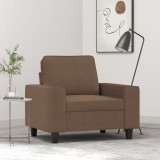 VidaXL Fotoliu canapea, maro, 60 cm, material textil
