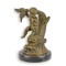 Ingeras cu un peste-statueta din bronz pe un soclu din marmura BF-24