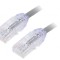 Patch cord TX6A 5m Gri 28AWG LSZH