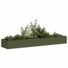 VidaXL Jardinieră verde măsline 360x80x40 cm oțel 860769