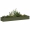 vidaXL Jardinieră verde măsline 360x80x40 cm oțel 860769