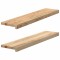 Gossi pervaz 2 buc lemn masiv de stejar netratat 90x20x2 cm