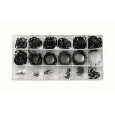 Set agrafe, 300 piese, sigurante elastice seeger, din otel de arc, 18 tipuri diferite