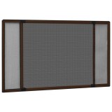 VidaXL Plasă insecte extensibilă pentru ferestre maro (100-193)x75 cm