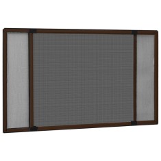 vidaXL Plasă insecte extensibilă pentru ferestre maro (100-193)x75 cm