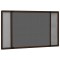 vidaXL Plasă insecte extensibilă pentru ferestre, maro, (75-143)x50 cm