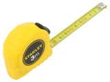 Ruletă de Măsură 3m Plastic Galben