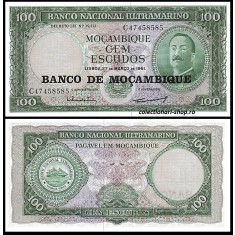 Mozambic 1961 - 100 escudos, necirculata