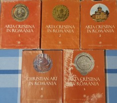 Arta Crestina in Romania, Editura Institutului Biblic si de Misiune al Bisericii Ortodoxe Romane, I. Barnea, 1979 (toate cele 5 volume cu spracoperta)