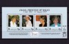 ✅( S7 ) Gibraltar 1998 &quot;Printesa Diana- in memoriam &quot; , colita 32 Michel 818/821 , suprataxa , MNH, Stampilat