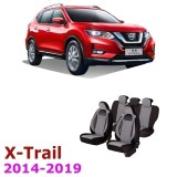 Cumpara ieftin Huse dedicate premium NISSAN X-TRAIL T32 2014 - 2019 cu insertii de piele ecologica