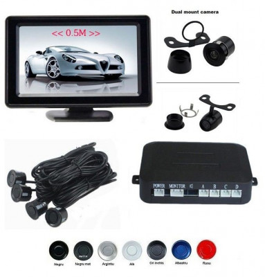 Senzori Parcare Cu Camera Video Si Display LCD De 4.3&amp;amp;quot; S602 481436 foto
